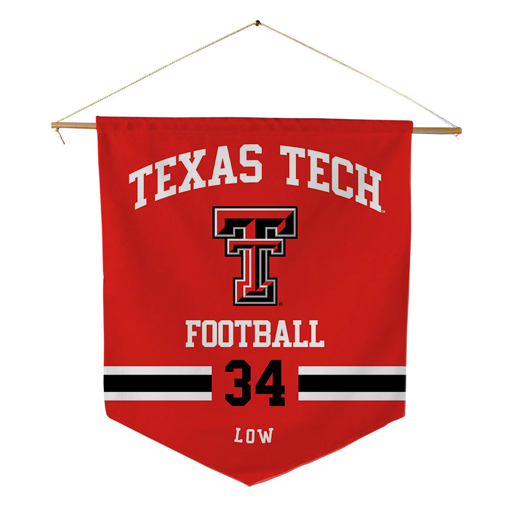 Texas Tech - NCAA Football : Trent Low - Pennant - 18" x 21"-0