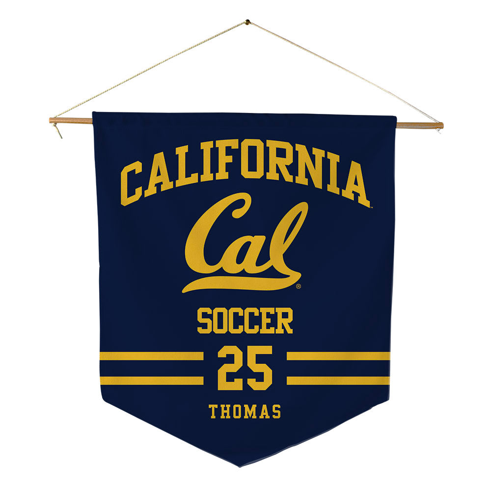 UC Berkeley - NCAA Men's Soccer : Isaiah Thomas - Pennant - 18" x 21"-0