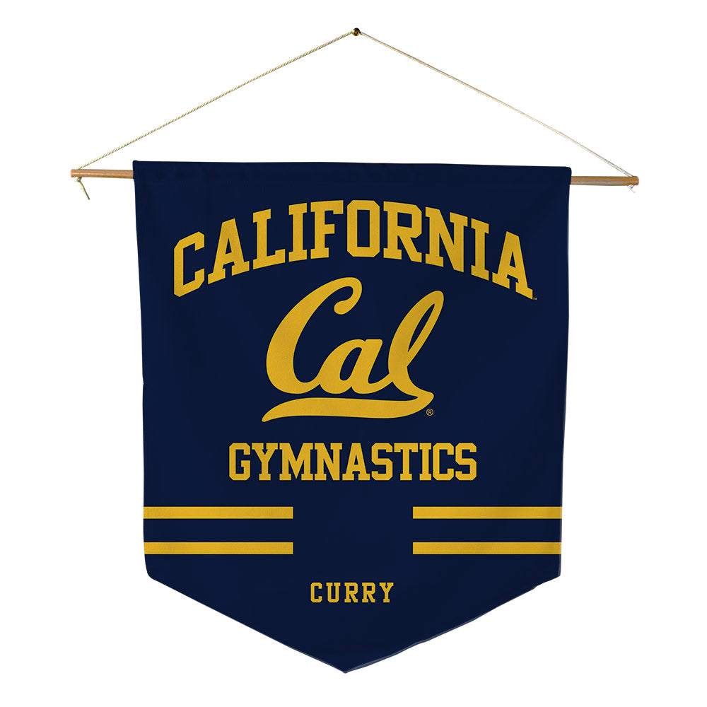 UC Berkeley - NCAA Men's Gymnastics : Khalen Curry - Pennant - 18" x 21"-0