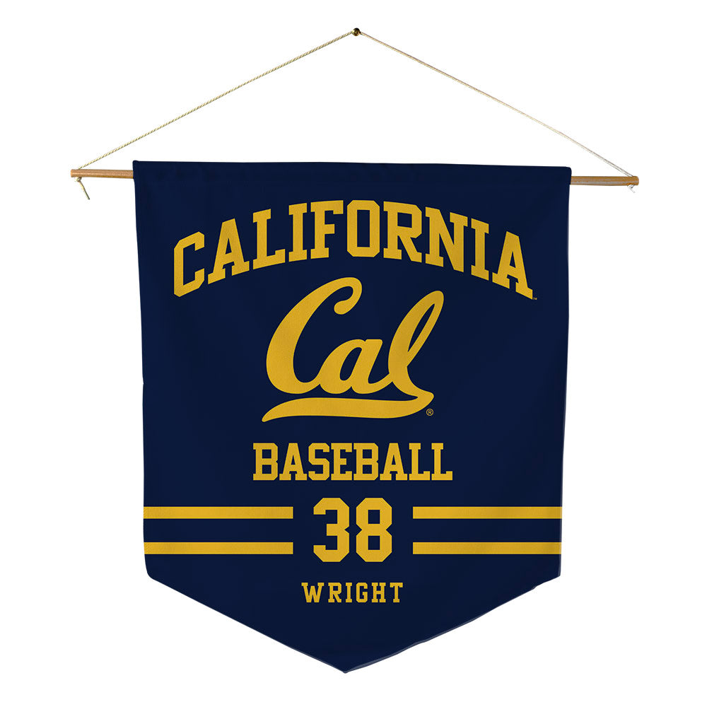 UC Berkeley - NCAA Baseball : Jett Wright - Pennant - 18" x 21"-0