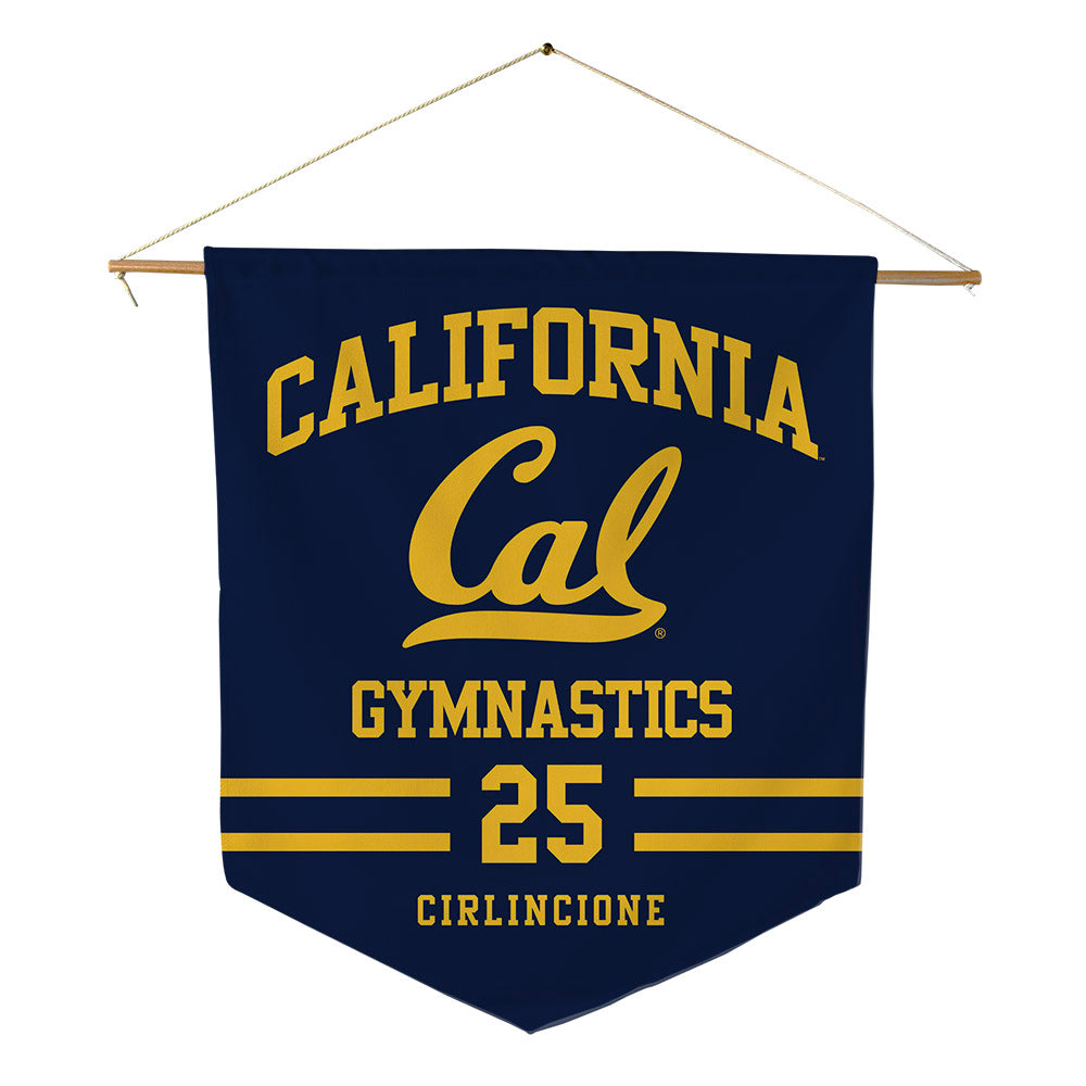 UC Berkeley - NCAA Men's Gymnastics : Samuel Cirlincione - Pennant - 18" x 21"-0
