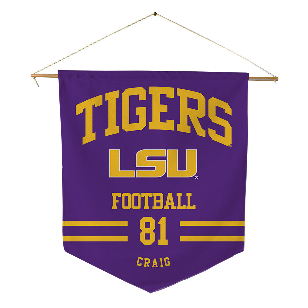 LSU - NCAA Football : Landon Craig - Pennant - 18" x 21"-0