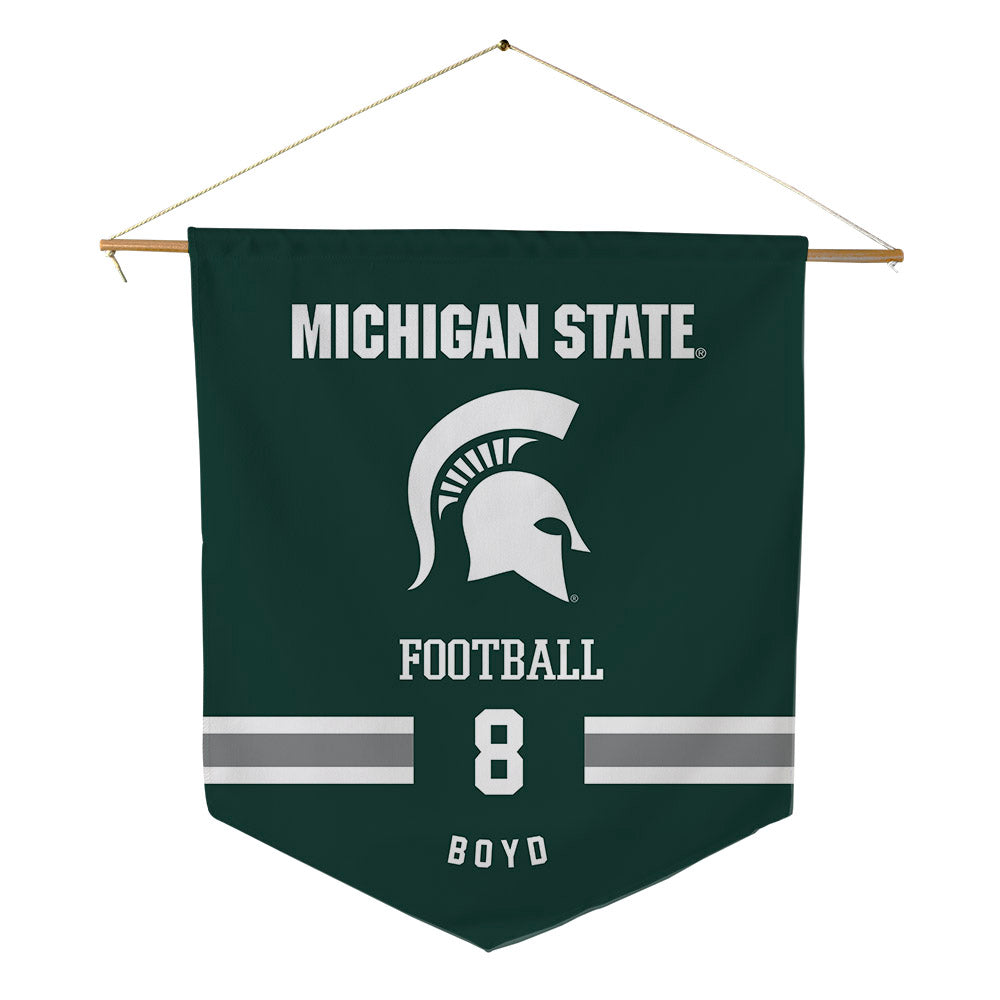 Michigan State - NCAA Football : Evan Boyd - Pennant - 18" x 21"-0