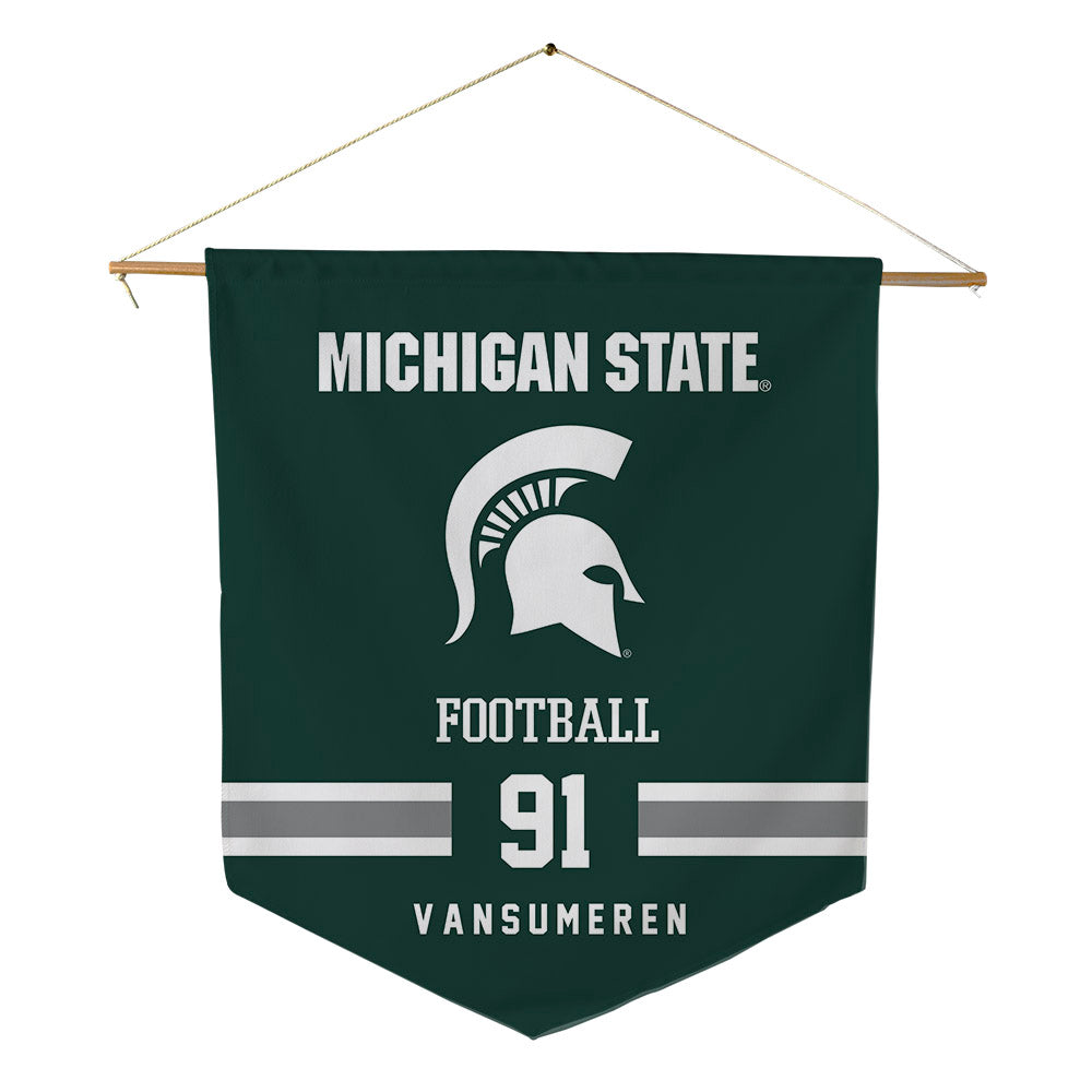 Michigan State - NCAA Football : Alex Vansumeren - Pennant - 18" x 21"-0