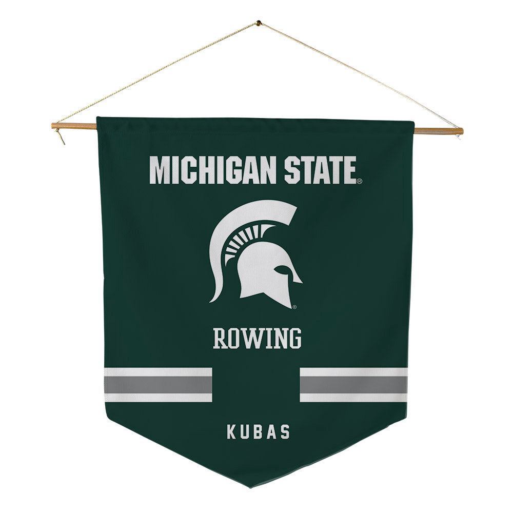 Michigan State - NCAA Women's Rowing : Ella Kubas - Pennant - 18" x 21"-0