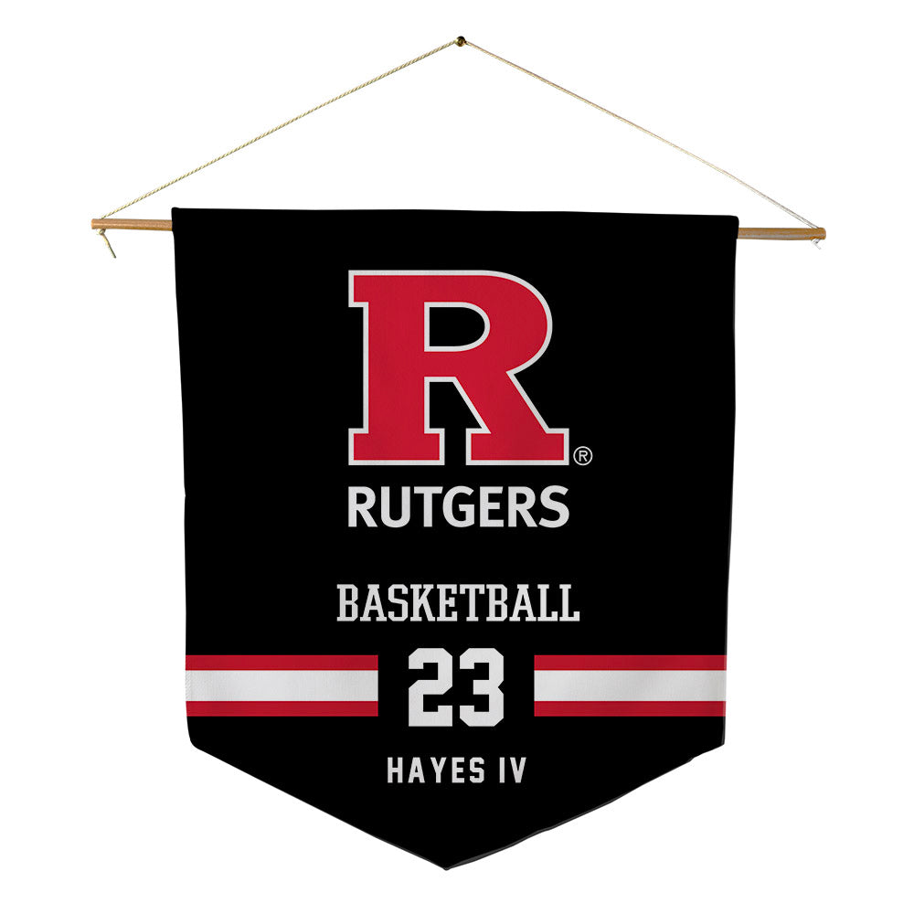 Rutgers - NCAA Men's Basketball : PJ Hayes IV - Pennant - 18" x 21"-0