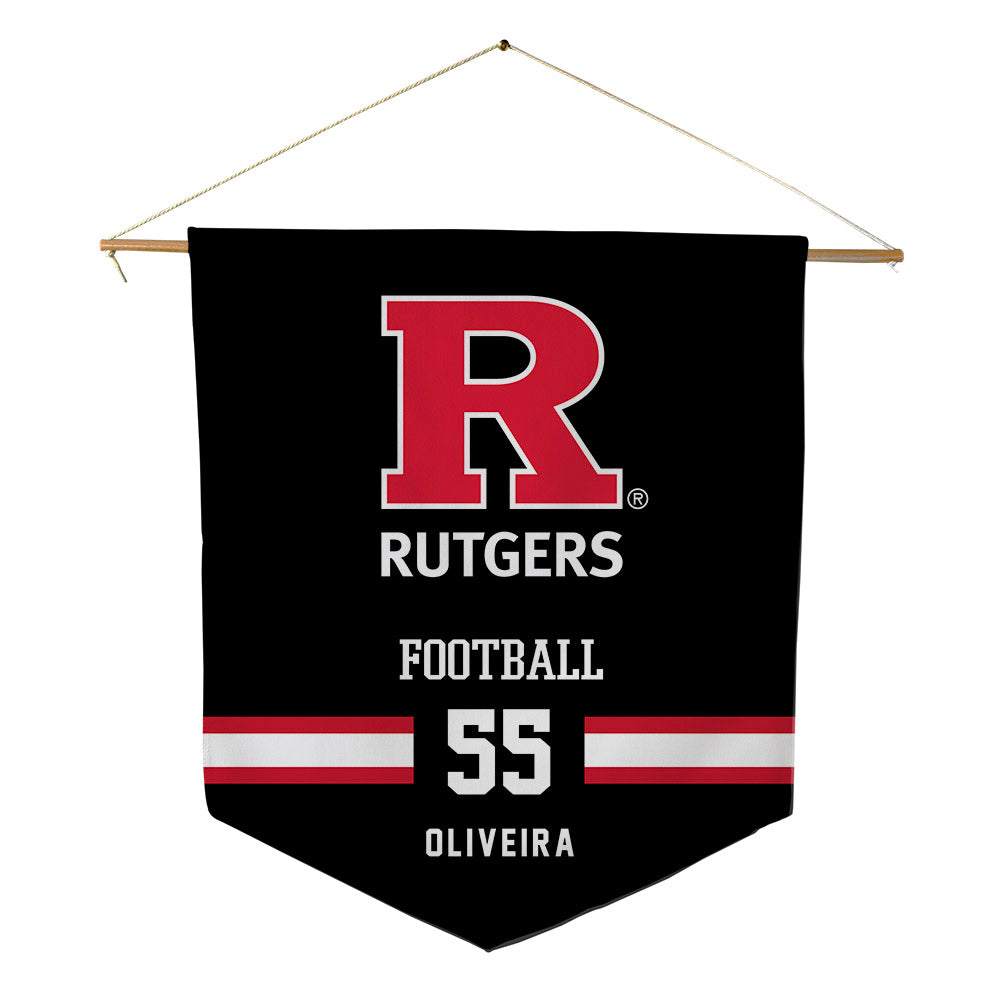 Rutgers - NCAA Football : Nicholas Oliveira - Pennant - 18" x 21"-0