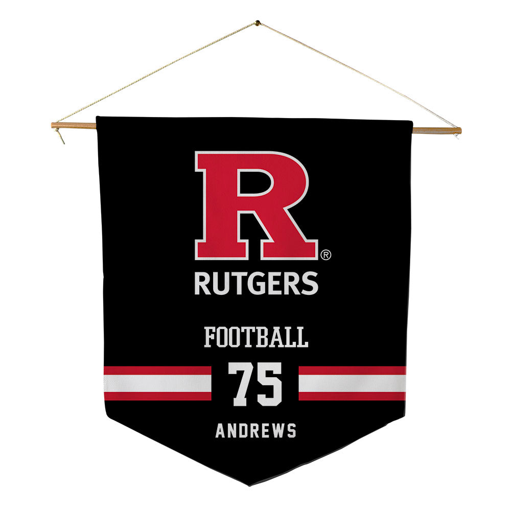 Rutgers - NCAA Football : Raynor Andrews - Pennant - 18" x 21"-0