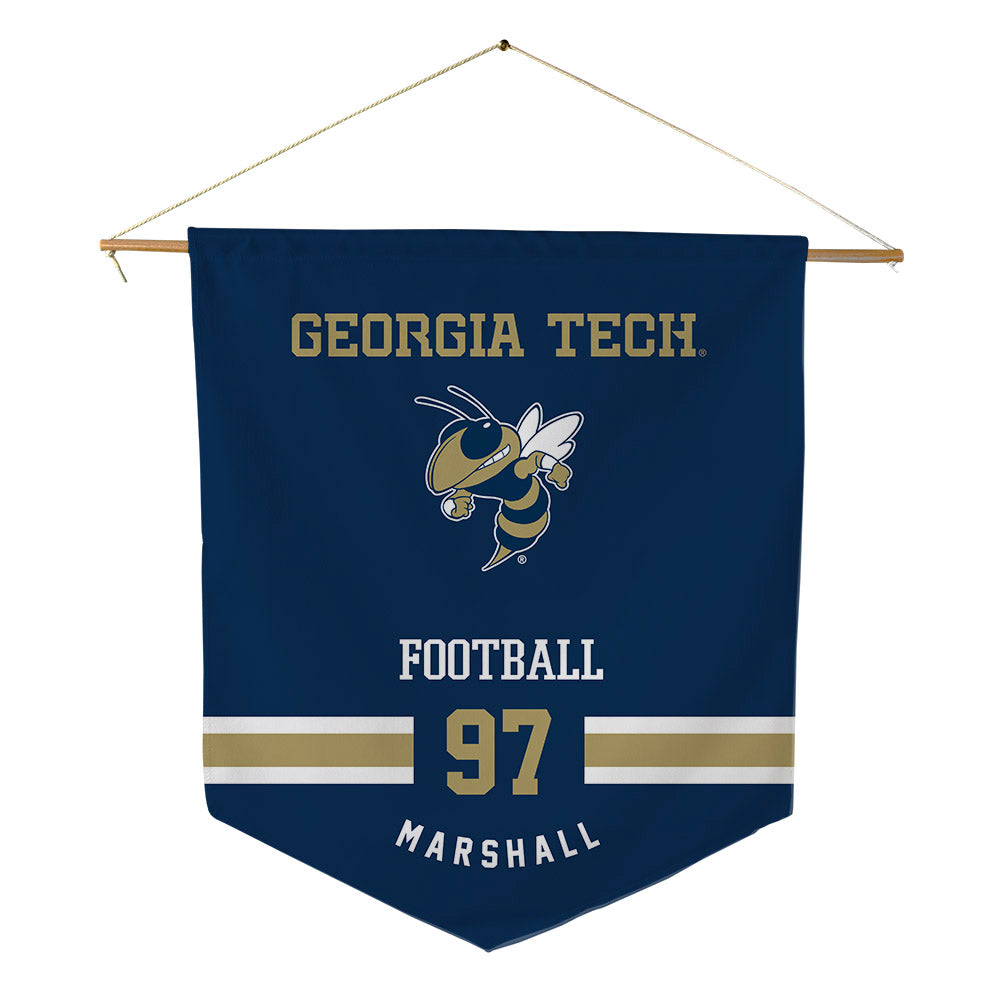 Georgia Tech - NCAA Football : Landen Marshall - Pennant - 18" x 21"-0