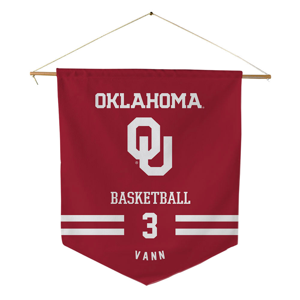 Oklahoma - NCAA Women's Basketball : Zya Vann - Pennant - 18" x 21"-0
