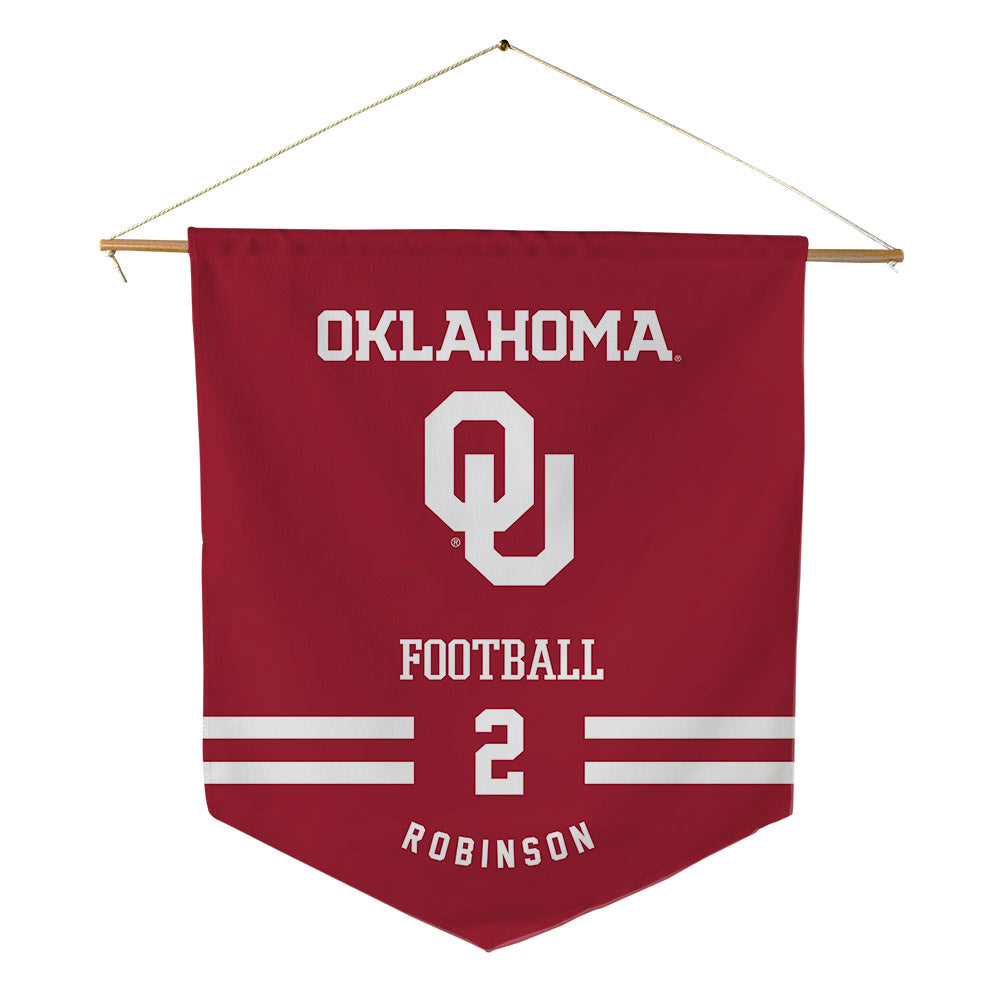 Oklahoma - NCAA Football : Omarion Robinson - Pennant - 18" x 21"-0