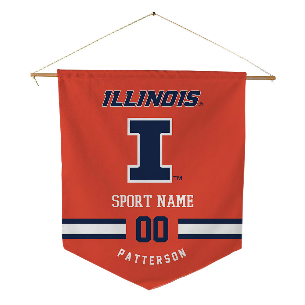Illinois - NCAA Football : Kaleb Patterson - Pennant - 18" x 21"-0