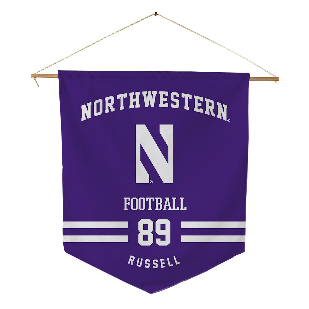 Northwestern - NCAA Football : Cam Russell - Pennant - 18" x 21"-0
