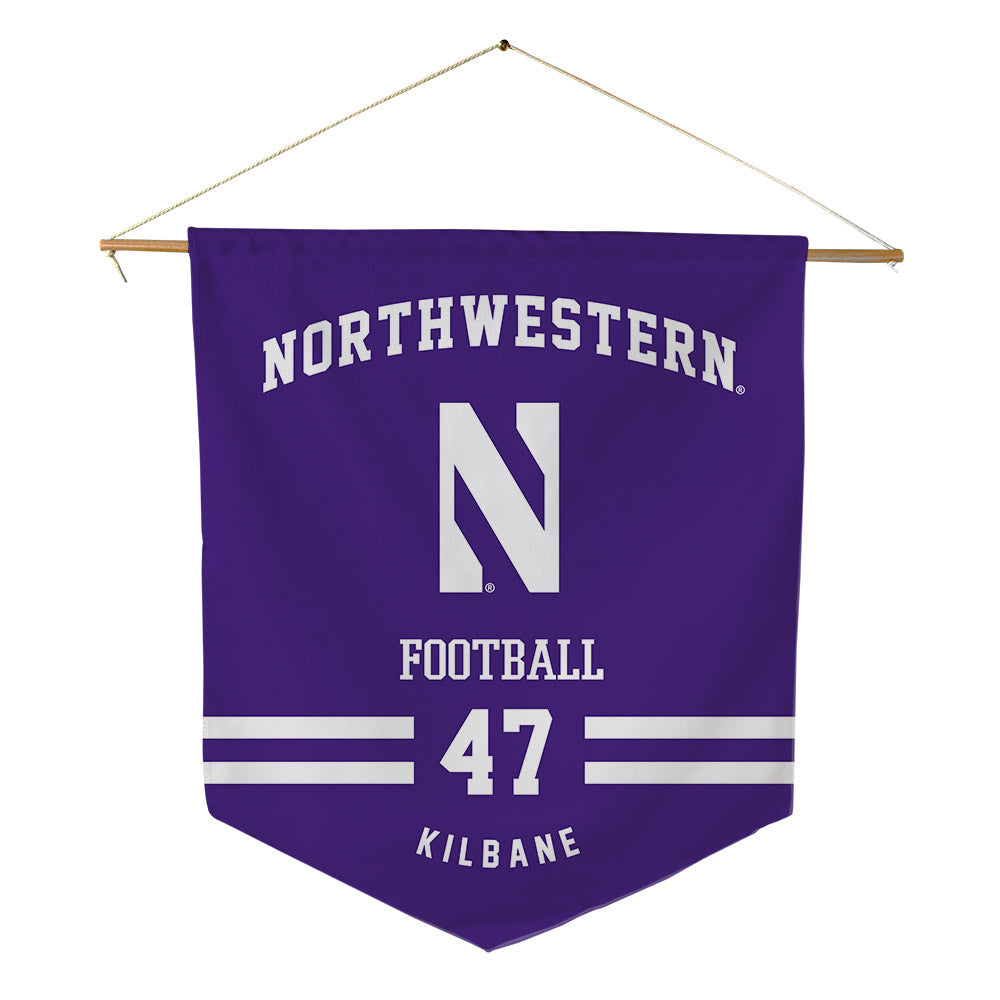 Northwestern - NCAA Football : Michael Kilbane - Pennant - 18" x 21"-0