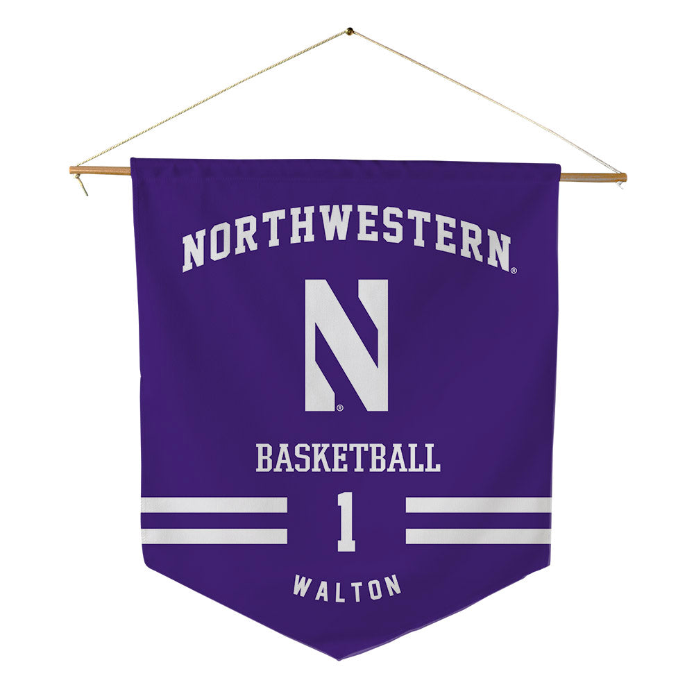 Northwestern - NCAA Women's Basketball : Xamiya Walton - Pennant - 18" x 21"-0