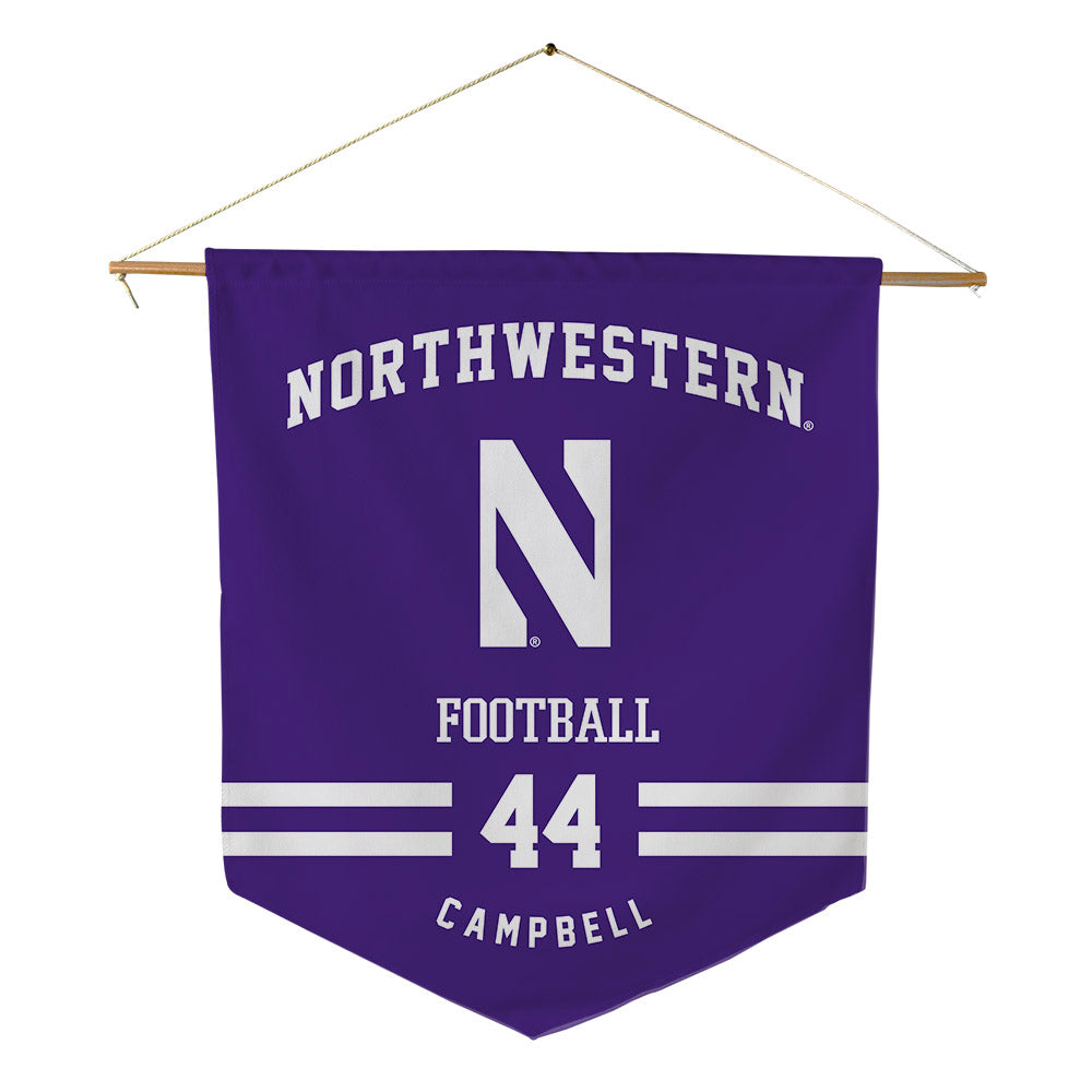 Northwestern - NCAA Football : Callen Campbell - Pennant - 18" x 21"-0