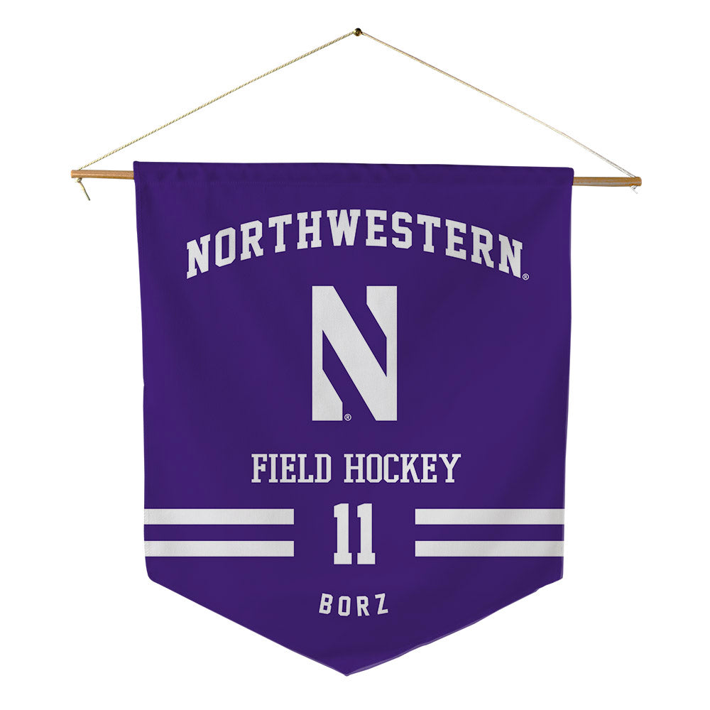 Northwestern - NCAA Women's Field Hockey : Piper Borz - Pennant - 18" x 21"-0