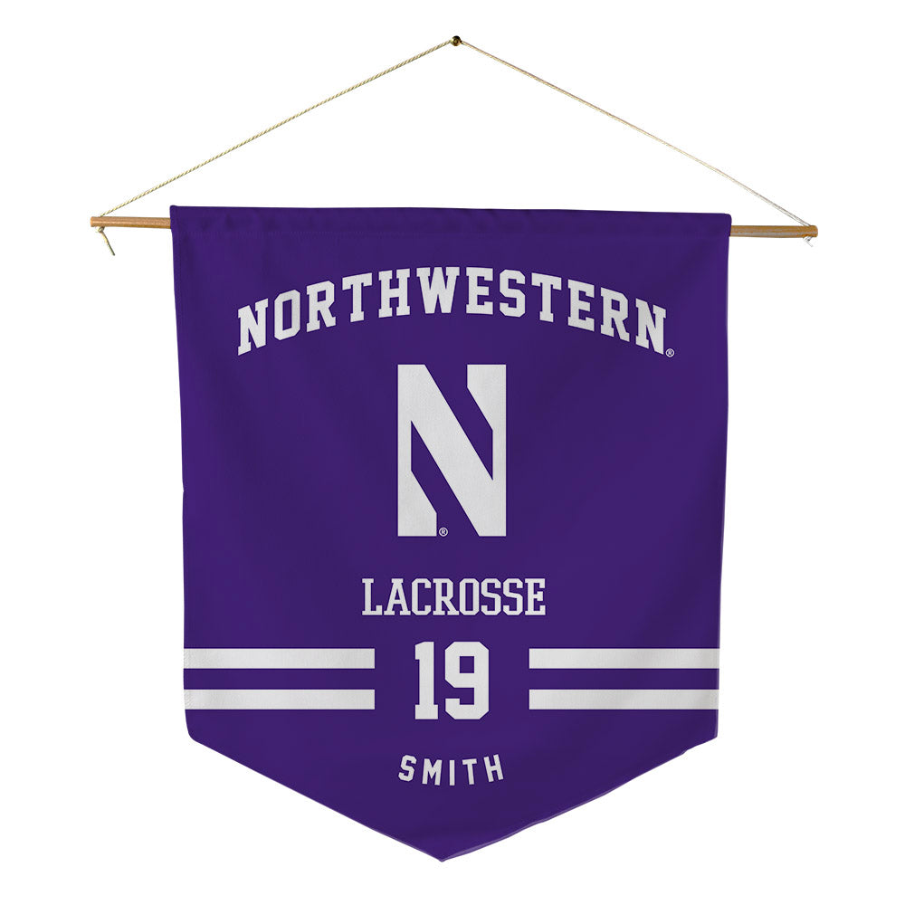 Northwestern - NCAA Women's Lacrosse : Samantha Smith - Pennant - 18" x 21"-0