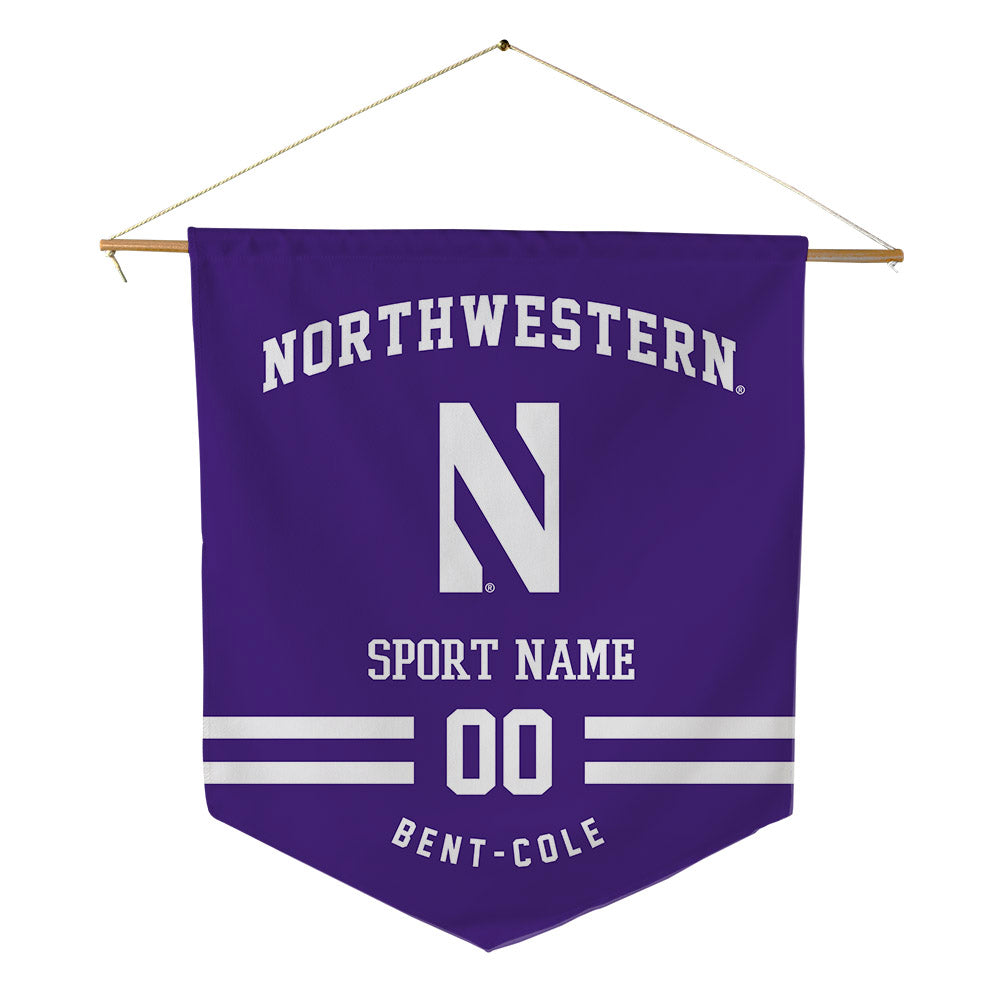 Northwestern - NCAA Women's Field Hockey : Olivia Bent-Cole - Pennant - 18" x 21"-0