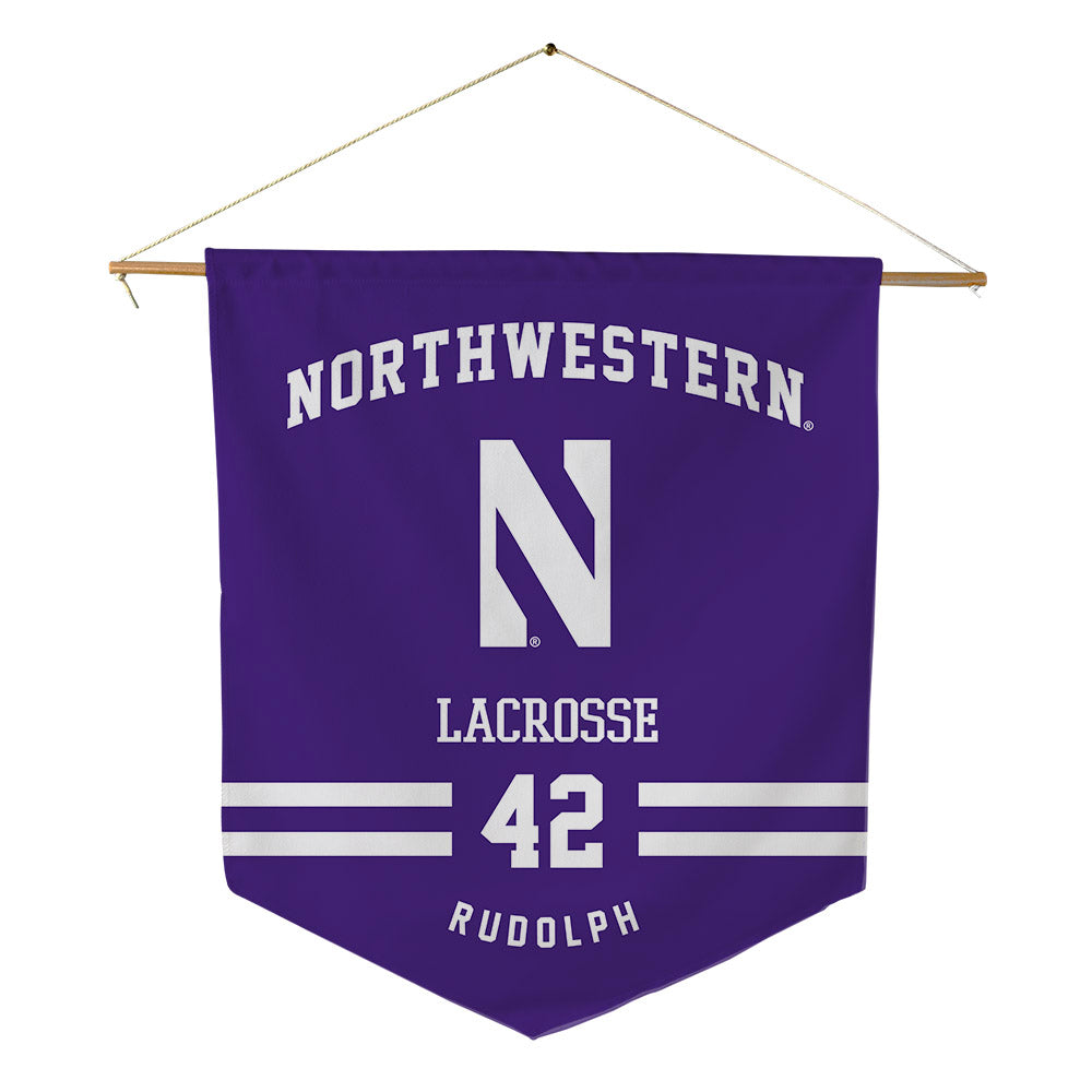 Northwestern - NCAA Women's Lacrosse : Hannah Rudolph - Pennant - 18" x 21"-0