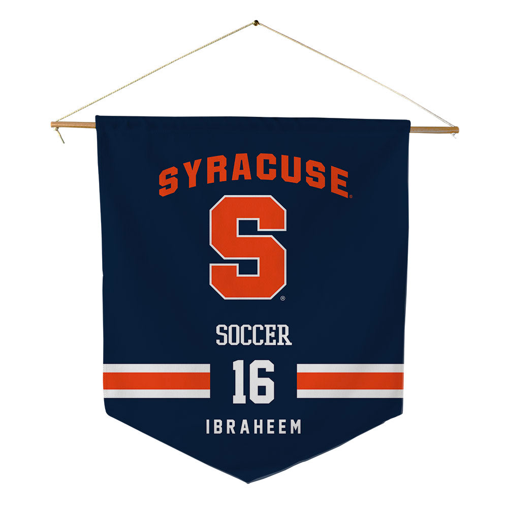 Syracuse - NCAA Men's Soccer : Faris Ibraheem - Pennant - 18" x 21"-0