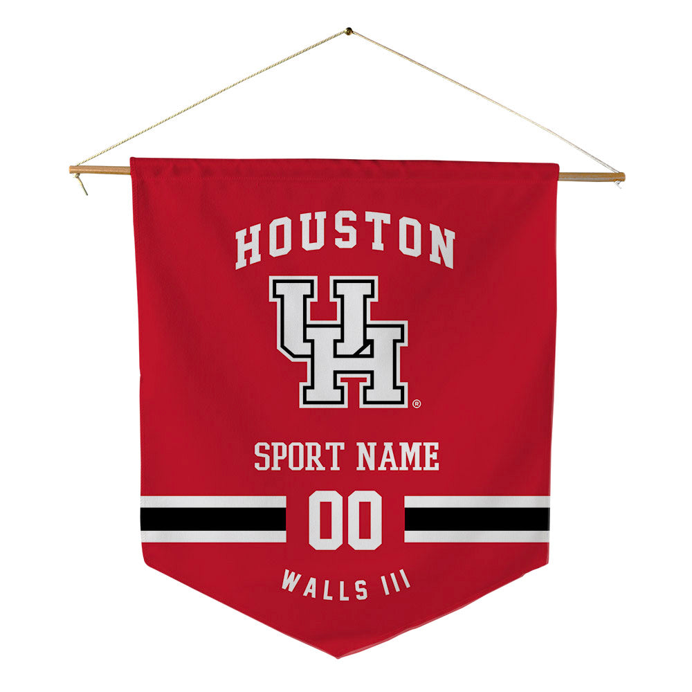 Houston - NCAA Football : Eddie Walls III - Pennant - 18" x 21"-0