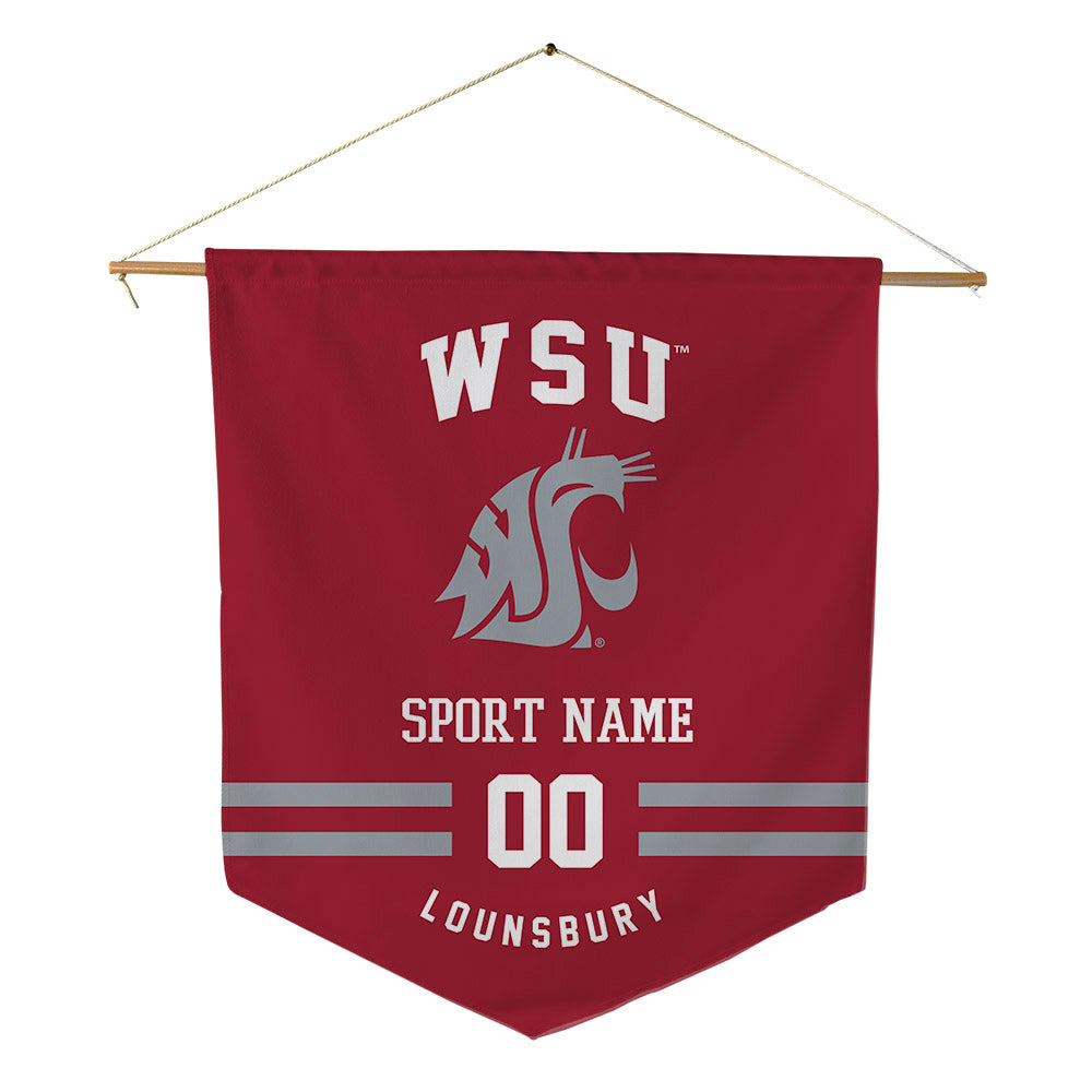 WSU - NCAA Football : Adlai Lounsbury - Pennant - 18" x 21"-0