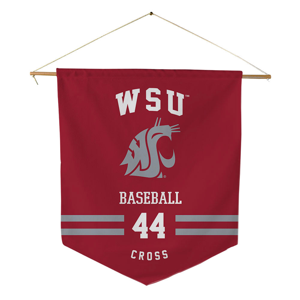 WSU - NCAA Baseball : Brock Cross - Pennant - 18" x 21"-0