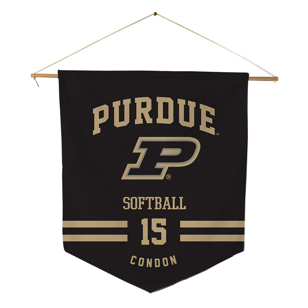 Purdue - NCAA Softball : Maura Condon - Pennant - 18" x 21"-0