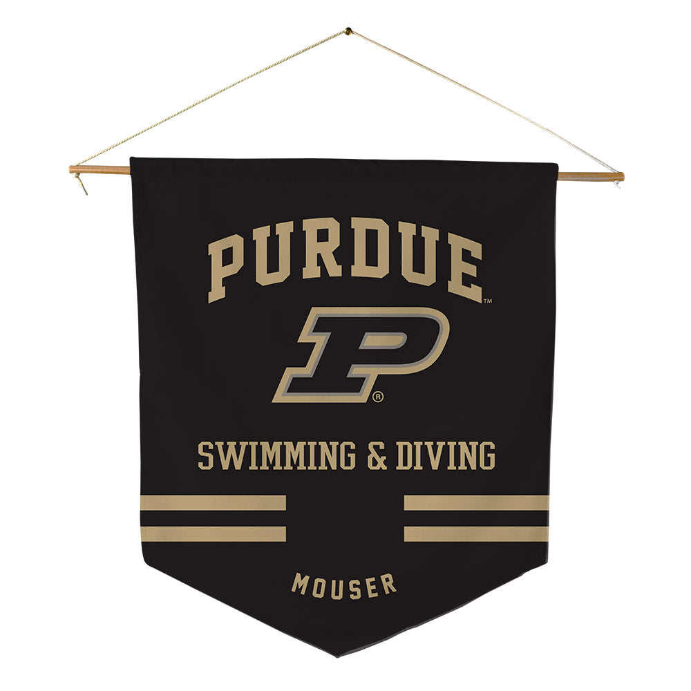 Purdue - NCAA Women's Swimming & Diving : Kate Mouser - Pennant - 18" x 21"-0