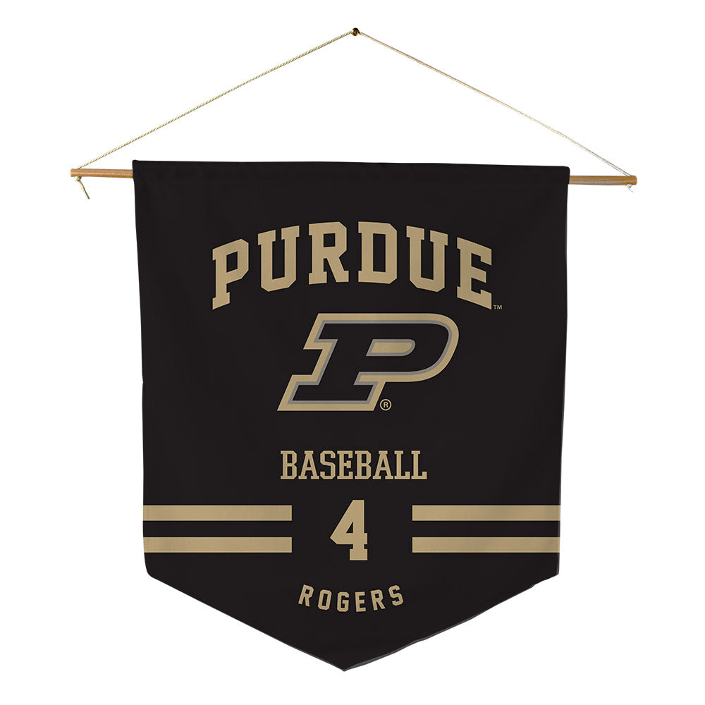 Purdue - NCAA Baseball : Brandon Rogers - Pennant - 18" x 21"-0