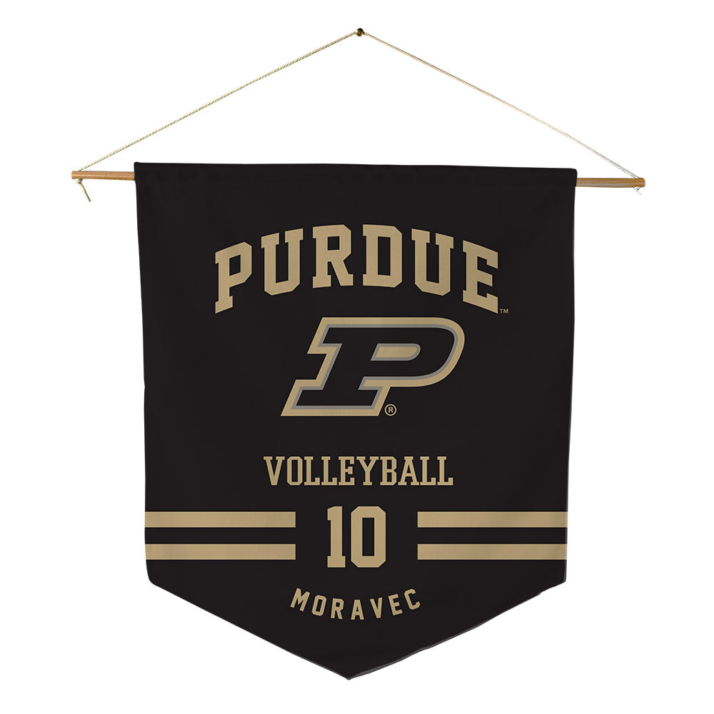Purdue - NCAA Women's Volleyball : Nataly Moravec - Pennant - 18" x 21"-0
