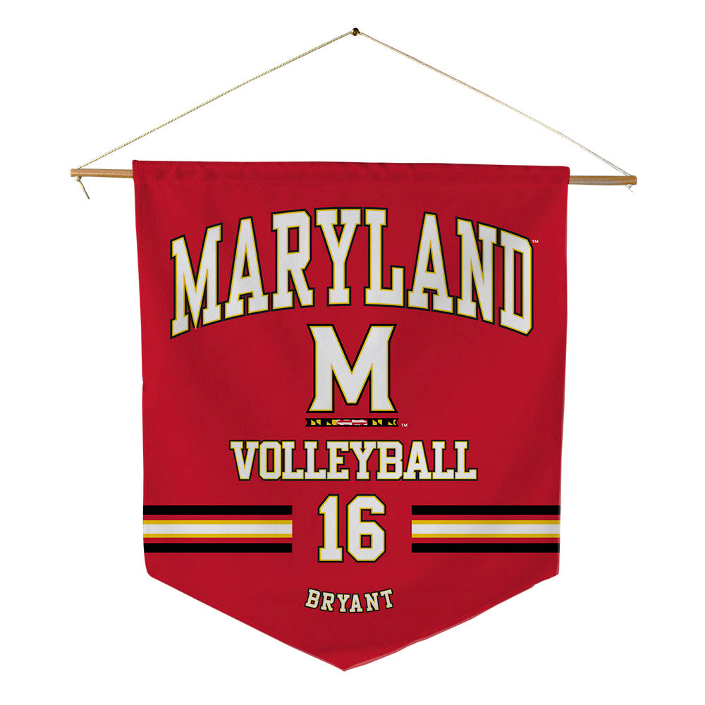 Maryland - NCAA Women's Volleyball : Sydney Bryant - Pennant - 18" x 21"-0