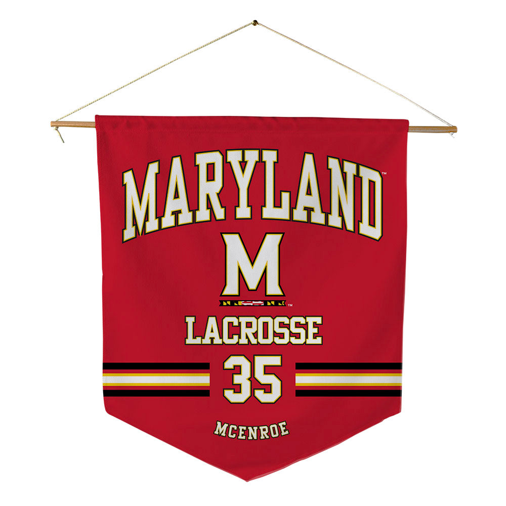 Maryland - NCAA Women's Lacrosse : Reileigh McEnroe - Pennant - 18" x 21"-0
