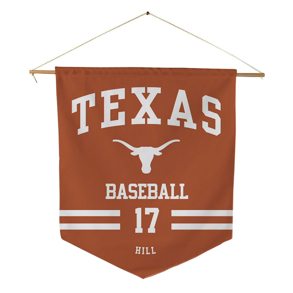 Texas - NCAA Baseball : Will Hill - Pennant - 18" x 21"-0