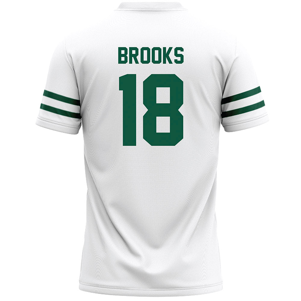 Cleveland State - NCAA Men's Lacrosse : Ethan Brooks - White Lacrosse Jersey -1