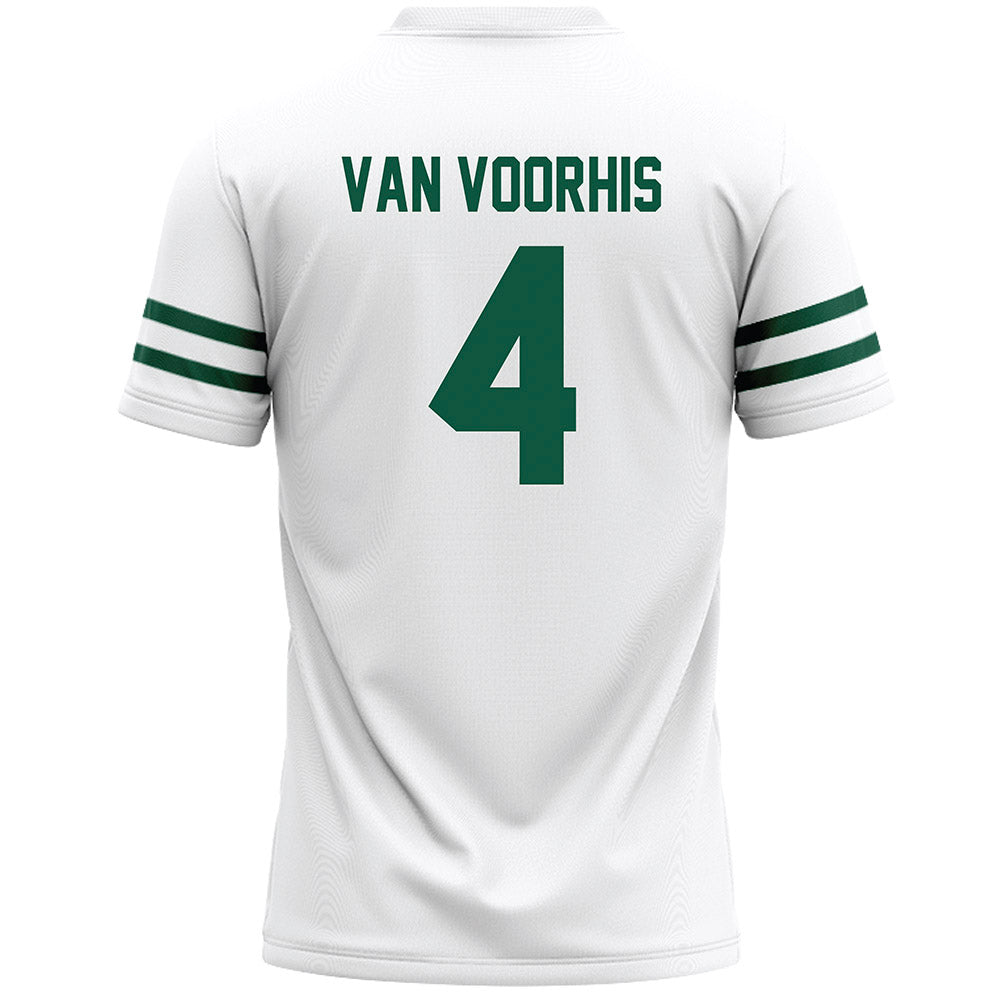 Cleveland State - NCAA Men's Lacrosse : Adam Van Voorhis - White Lacrosse Jersey -1