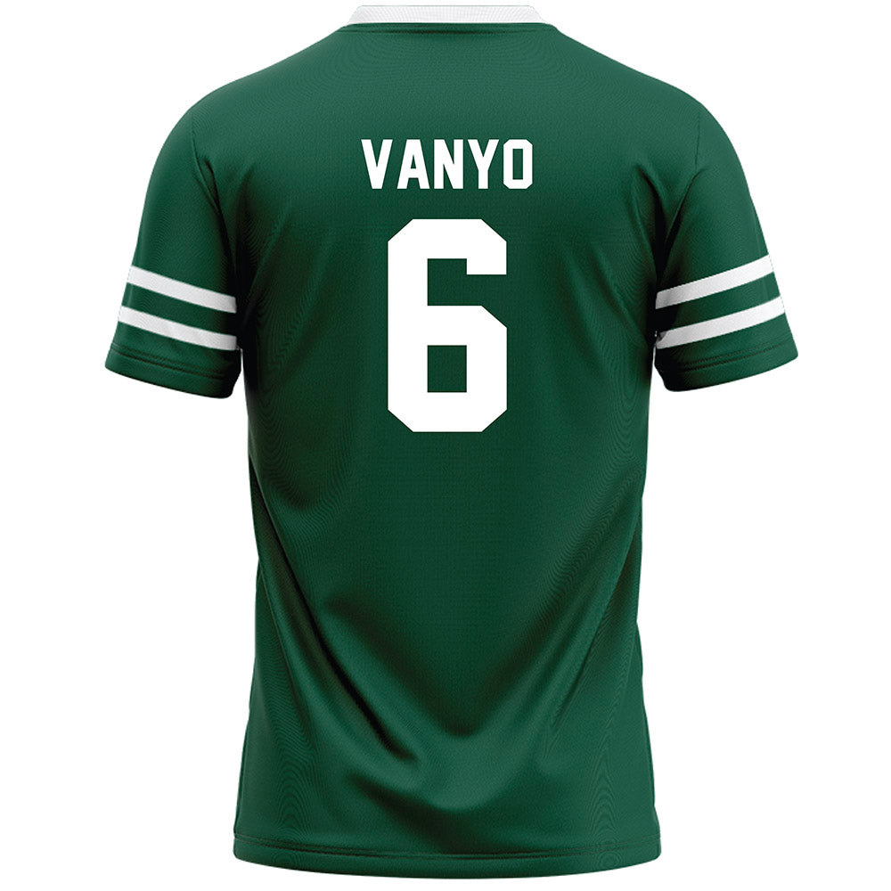 Cleveland State - NCAA Men's Lacrosse : Oliver Vanyo - Green Lacrosse Jersey-1