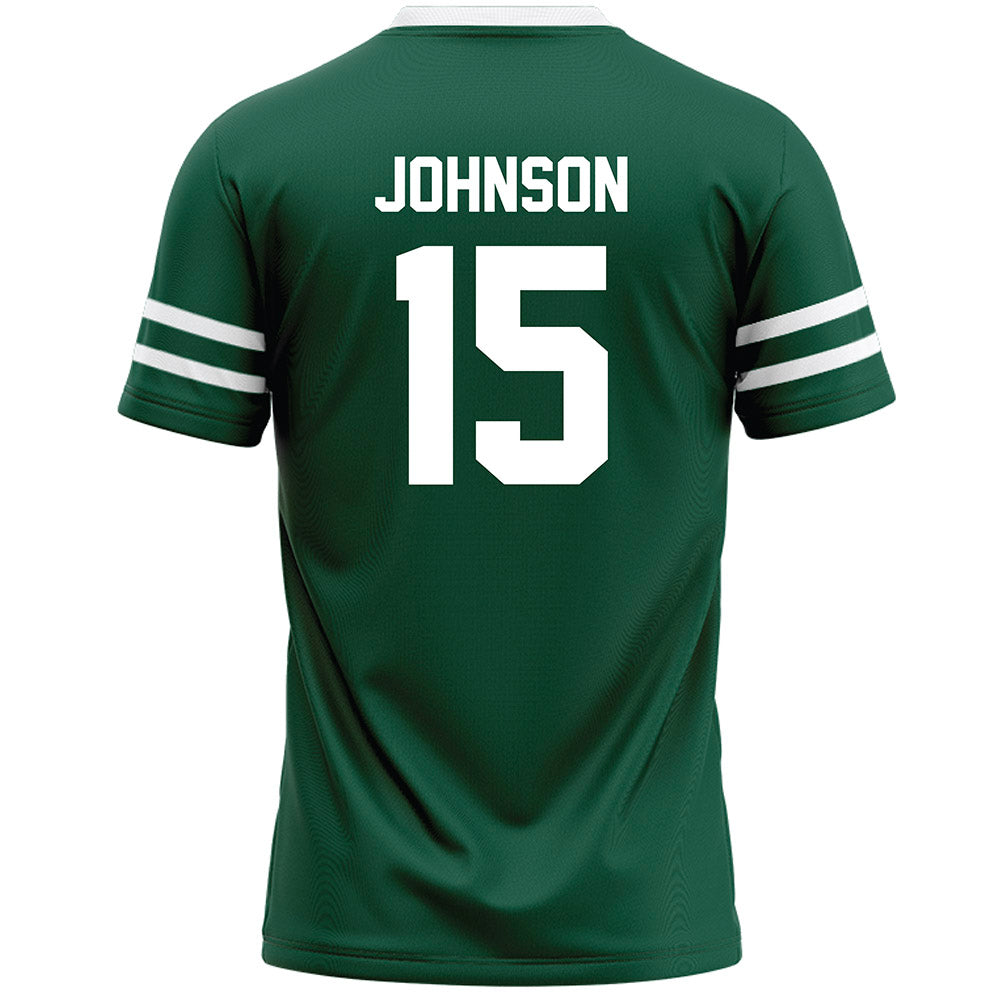 Cleveland State - NCAA Men's Lacrosse : Maddox Johnson - Green Lacrosse Jersey-1