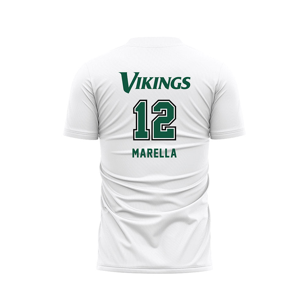 Cleveland State - NCAA Men's Soccer : Gianni Marella - White Soccer Jersey-1