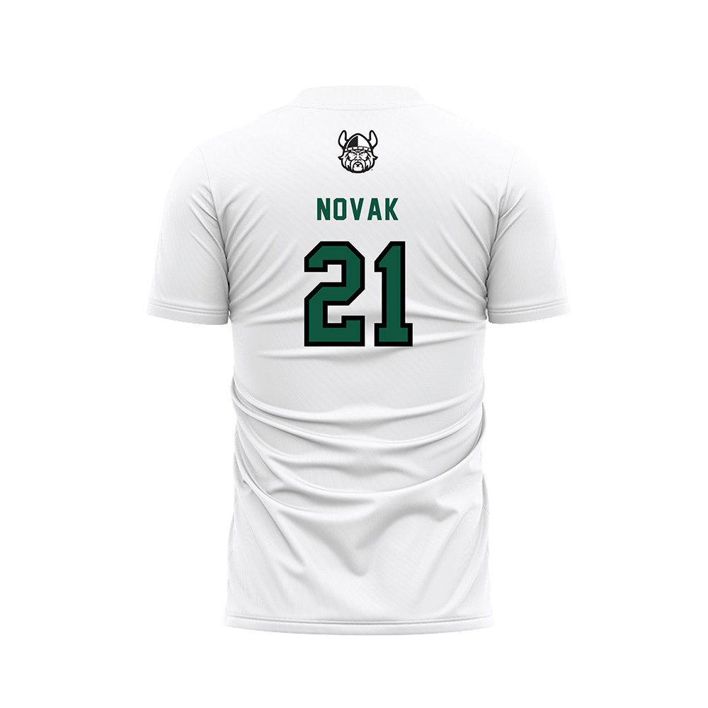 Cleveland State - NCAA Women's Soccer : Jordan Novak - White Soccer Jersey-1