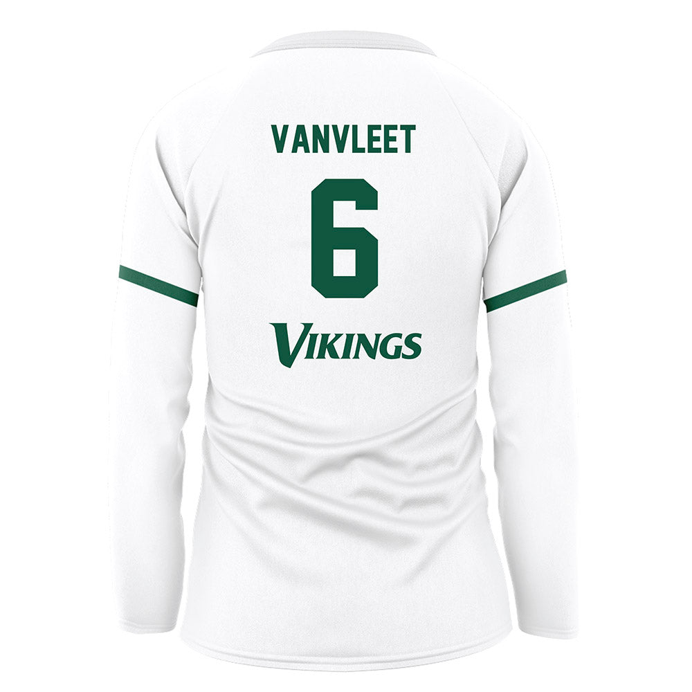 Cleveland State - NCAA Women's Volleyball : Bryn VanVleet - White Volleyball Jersey-1