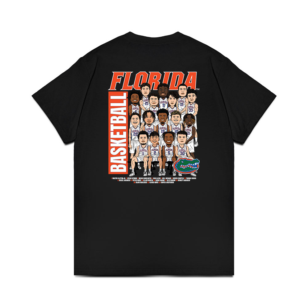 Florida - NCAA Men's Basketball : - Team Caricature Premium T-Shirt-1