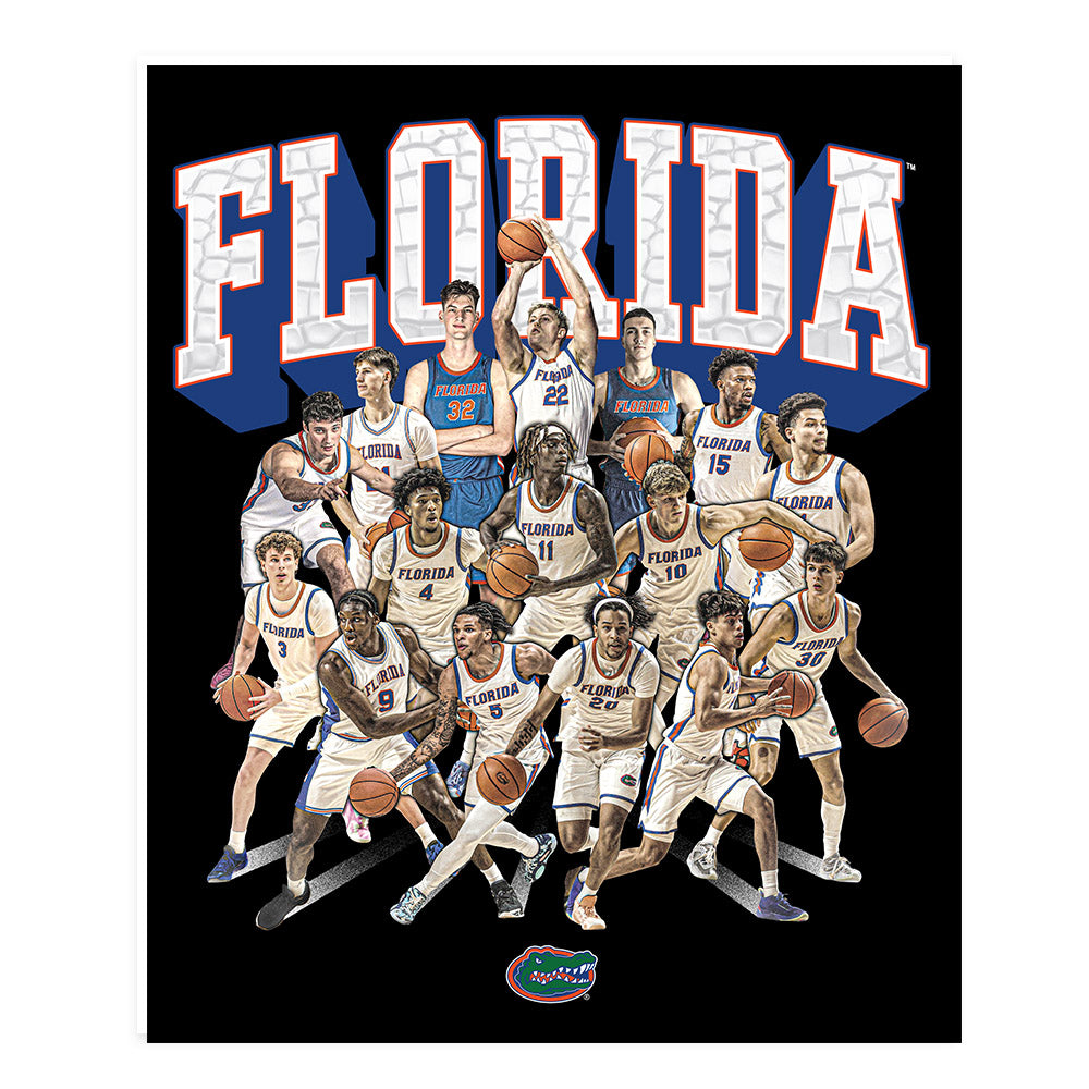 Florida - NCAA Men's Basketball : - Team Collage Poster 20x24-0