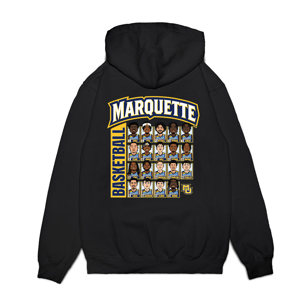 Marquette - NCAA Men's Basketball : - Team Caricature Premium Hooded Sweatshirt-1