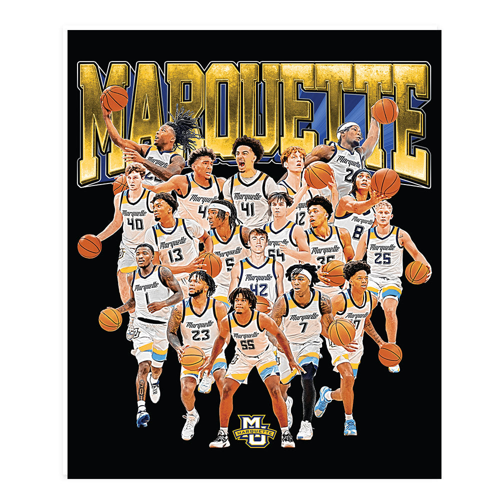 Marquette - NCAA Men's Basketball : - Team Collage Poster 20x24-0