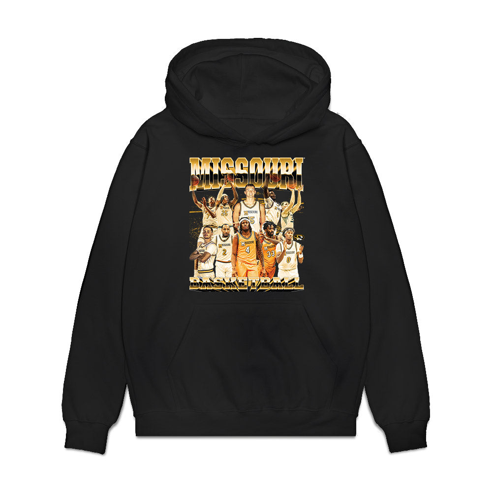 Missouri - NCAA Men's Basketball : - Team Collage Premium Hooded Sweatshirt-0
