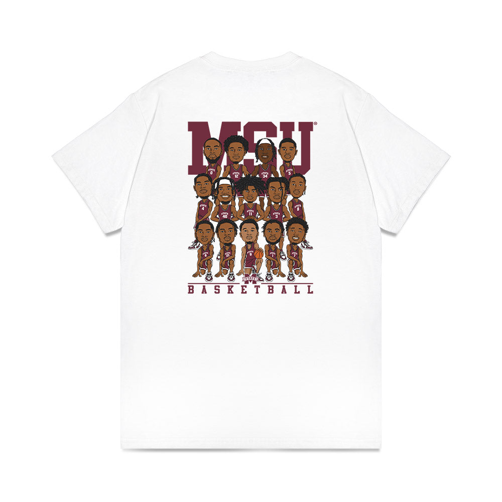 Mississippi State - NCAA Men's Basketball : - Team Caricature Premium T-Shirt-1