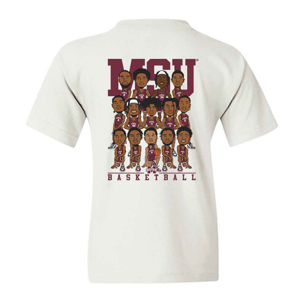 Mississippi State - NCAA Men's Basketball : - Team Caricature Youth T-Shirt-1