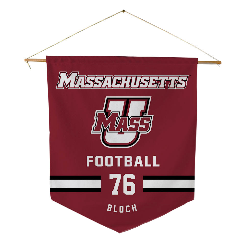 UMass - NCAA Football : Riley Bloch - Pennant - 18" x 21"-0